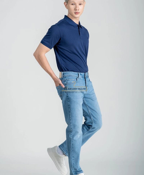 Quần short jean nam